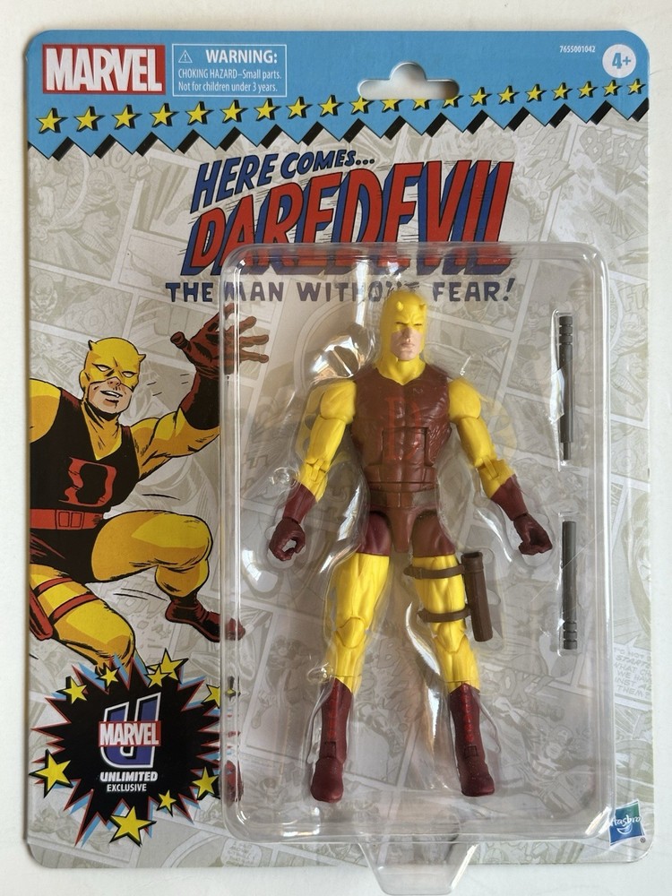 Marvel Legends Daredevil Yellow Suit Figure 2022 Unlimited Exclusive Retro | New