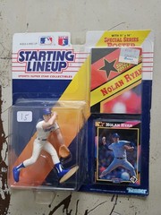 Lot of 9 Starting Lineup Baseball Collectibles with Cards
