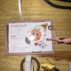 No Box- NEW Dear Birds Series Plush Pendant – Twinkle Twinkle Waiting In Snow