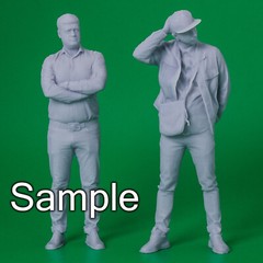 Unpainted Painted resin figurine Man guy Security guard 1/18 1/24 1/43 1/32