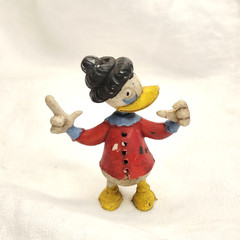VTG Grandma Duck – Heimo Red Jacket PVC Plastic Figure 2″t – Walt Disney