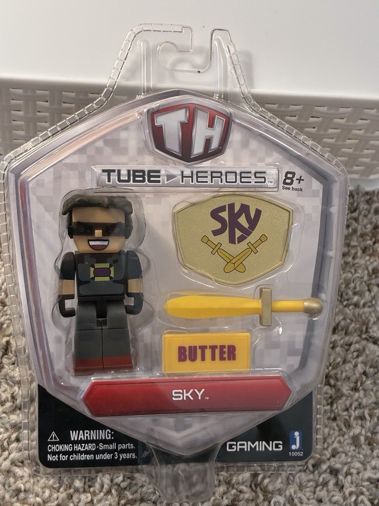 Tube Heroes 3″ Sky 10052 Action Figure with Accessories New Jazwares Sealed