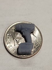 Miniature Heat Gun – 3D Printed Shop Tool Prop – Unpainted – 1:15