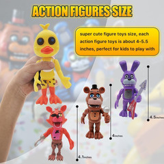 Action Figure Toy, 18 Pcs Game Figures Toys, Movable Joints Toys Dolls, Collecti