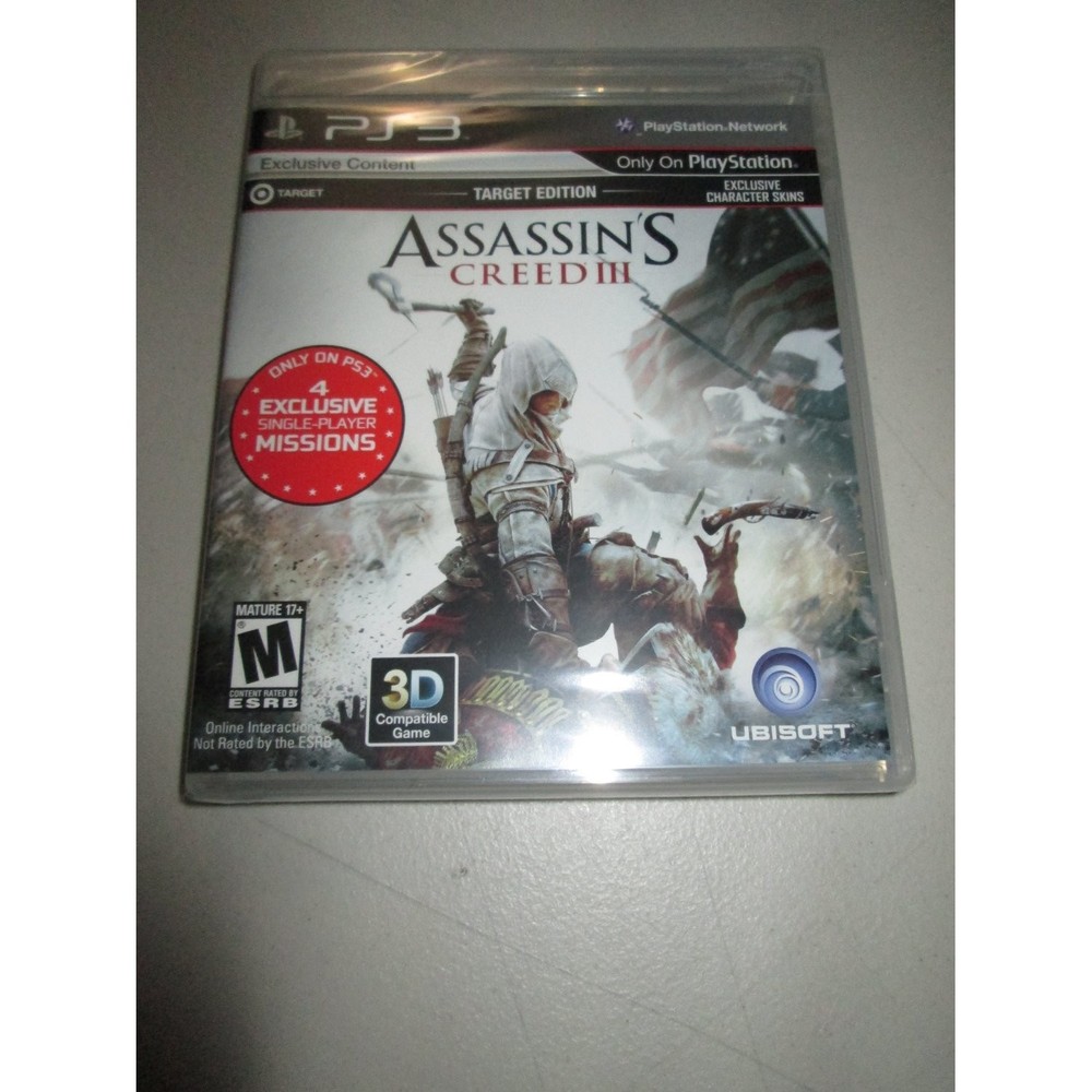 ASSASSIN’S CREED III Target Edition Sony Playstation 3, 2012