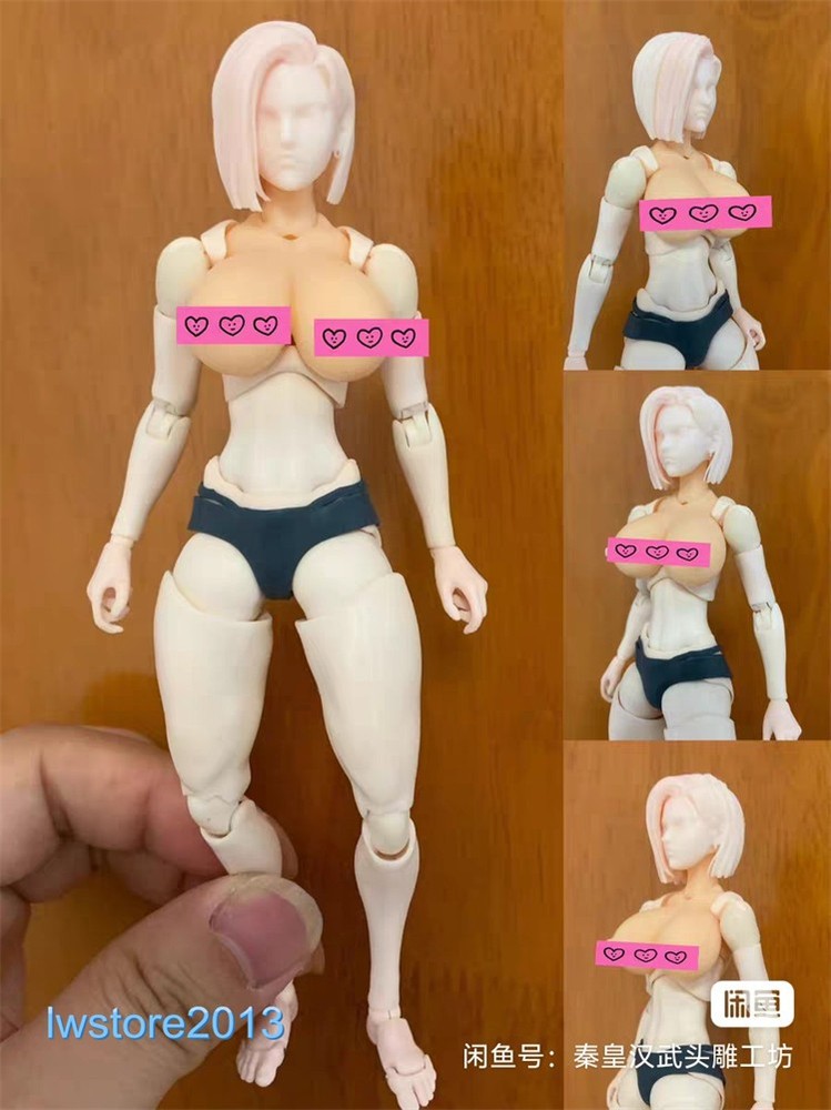 1/12 Large Breast Cover Bust Model For 6″ Female Romankey Action Figure Body Toy