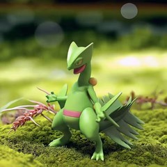 Brand New 10cm RarePokemon Sceptile Pvc Statue Action Figure With Box Gift