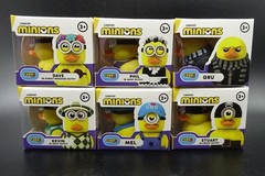 Tubbz Mini Cosplay Ducks “MINIONS” 6 Pk Gru Kevin Mel Stuart Dave & Phil – NIB