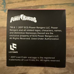 Loot Crate Power Rangers Figure And Base NIB