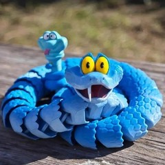 40cm Gary Snake: Disney Zootopia 2 Articulated Simulation Toy Snake, 3d Printed*