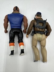 The A-Team Vintage 1983 Action Figure Lot: Captain Murdock W/Harness & Mr T