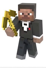 Minecraft Diamond Level 15th Years Anniversary Steve In Tuxedo Figure New In Box