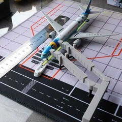1:400 Scale Matte Twin Jet Bridge Model Airport Accessory Aircraft Excluded