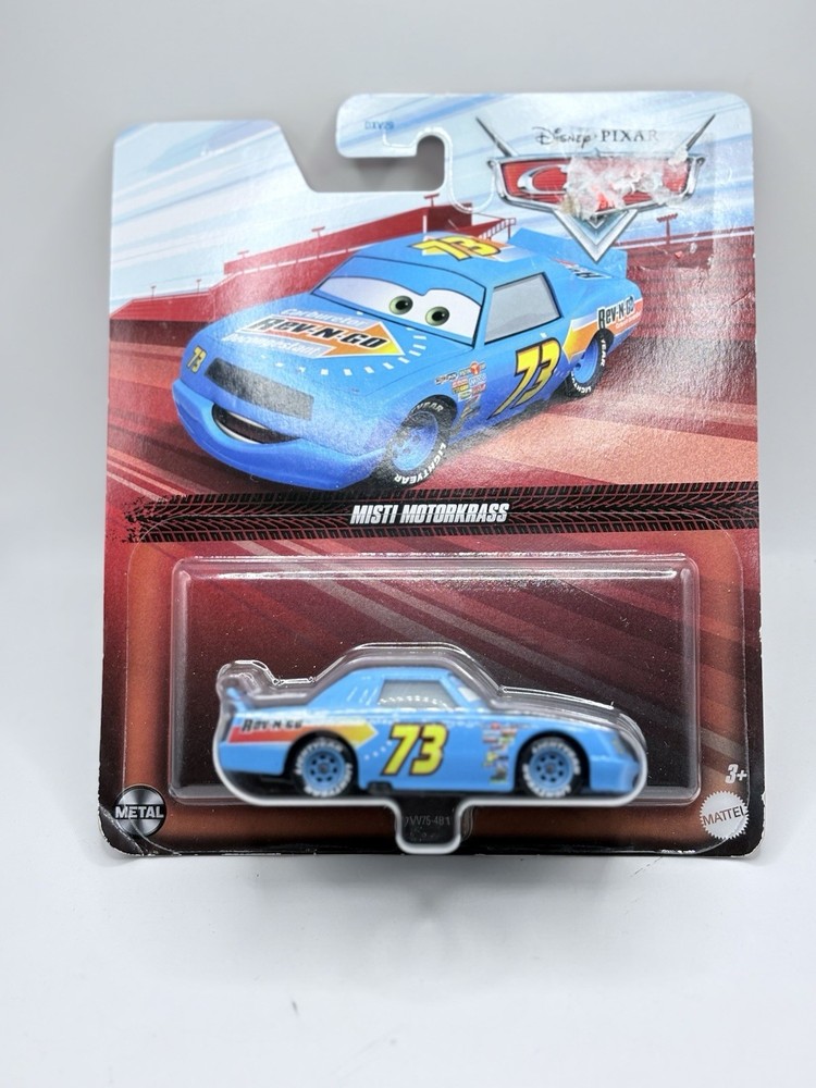 2023 Disney Pixar Cars Misti Motorkrass #73 Rev N Go Piston Cup Racer