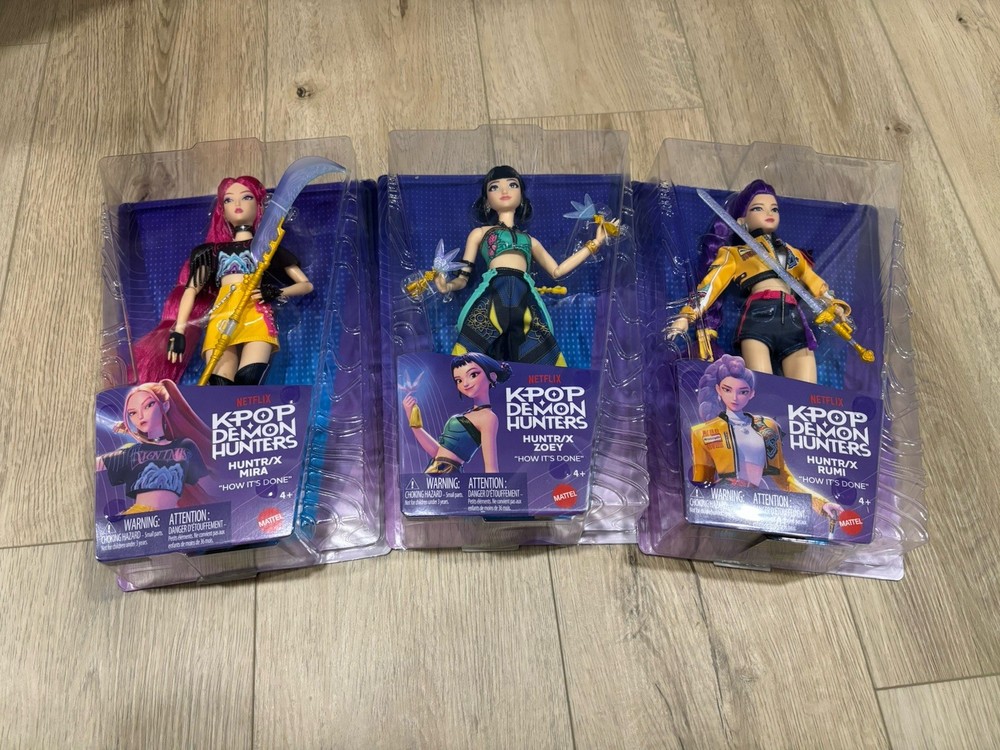 OFFICIAL NETFLIX KPop Demon Hunters HUNTR/X Doll Rumi Zoey Mira By MATTEL K-POP