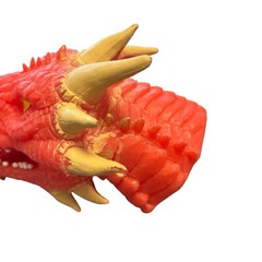 Schylling Red Fire Breathing Dragon Hand Puppet super stretchy latex free