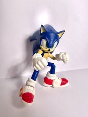 JAKKS Pacific CUSTOM Sonic the Hedgehog 4″ Action Figure 3D PRINTED