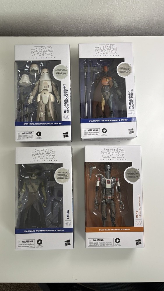 Star Wars the Black Series First Edition Lot EMBO MERCENARY IG-11 SNOWTROOPER