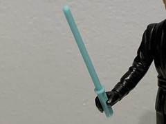 Star Wars Repro Vintage Kenner Style Jedi Blue Lightsaber Black Palace Blaster