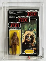 Star Wars Vintage 1984 Tri-Logo Chewbacca 70 Back SINGLE HIGHEST GRADED AFA 85!!