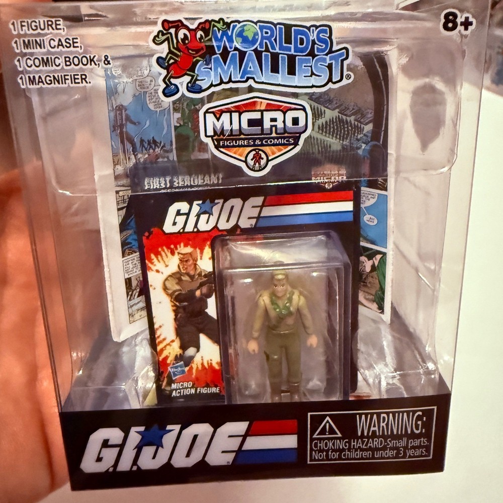 World’s Smallest GI Joe Micro Figure Kids 1.25in Green New Duke Comic Set 5152