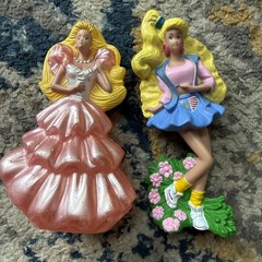 1991 Barbie McDonalds Happy Meal Toys Figures Vtg Cake Topper Rebok & Star