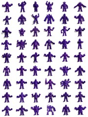 MUSCLE Men Purple CHOOSE: Vintage 1980’s Mattel M.U.S.C.L.E. Kinnikuman Figures