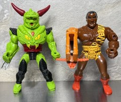 Lot Of 2 – 1992 Hasbro Conan The Adventurer Zula & Wrath-Amon Action Figures