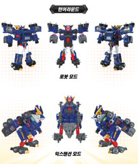 TOBOT V ULTRA COMMANDER Beast Dino Megazord Transforming Robot Vehicle KOREA Toy