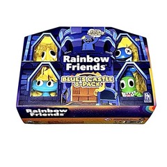 Rainbow Friends Blues Castle 8 Pack Blue Green Cyan Yellow + 4 Mystery Figures