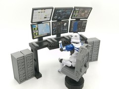 1:18 Scale Command Center Computer Diorama Set for 4″ Star Wars Figures