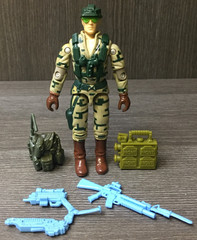 1989 GI JOE RECOIL v1 100% Complete Hasbro ARAH Vintage Figure