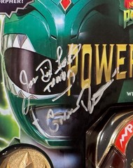 RARE Autographed Legacy Power Morpher Green/White Ranger Jason David Frank COA