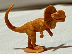 RAPTOR Electronic Velociraptor Jurassic Park JP10 Kenner 1993+Topp Dilophosaurus