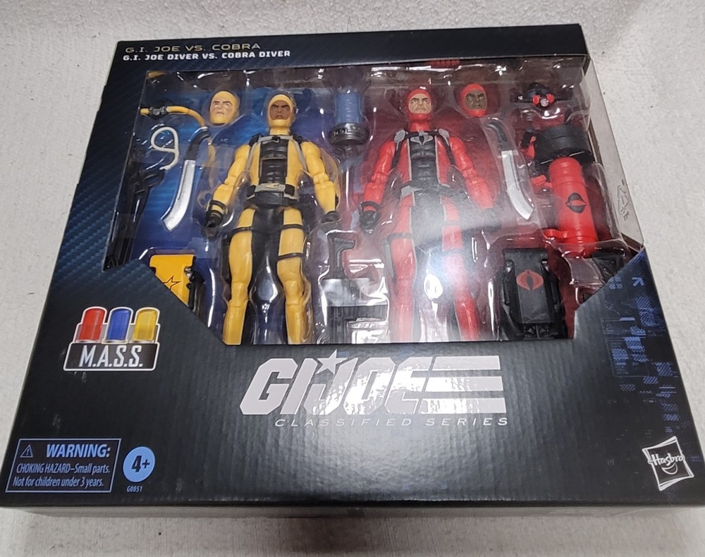 G.I. Joe Classified Series #169 GI JOE DIVER Vs COBRA DIVER 2pk Set