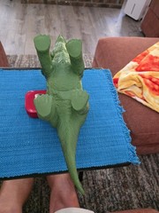 Triceratops Toy Major Trading 2005 Rubber Polyester Dinosaur 17″ Hong Kong HK