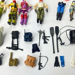 1980s 1990s GI Joe ARAH 3.75 Action Figures Lot 42 Figures Weapons Accessories