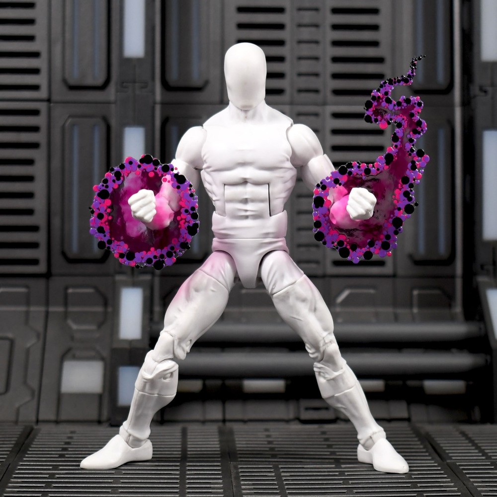 Kirby Krackle style Action Figure Effect Pieces – Marvel Legends – Purple