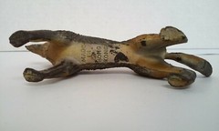 Vintage German Shepherd 4 1/4″ Tall Rubber Dog Figure Hong Kong 1970’s
