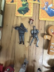 Vtg DreamWorks Shrek Figure Lot Donkey Thelonious Gingerbread Guard Dragon Puss