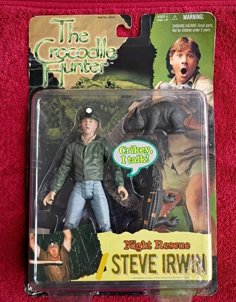Animal Planet The Crocodile Hunter Night Rescue Steve Irwin Talking Action Figu…