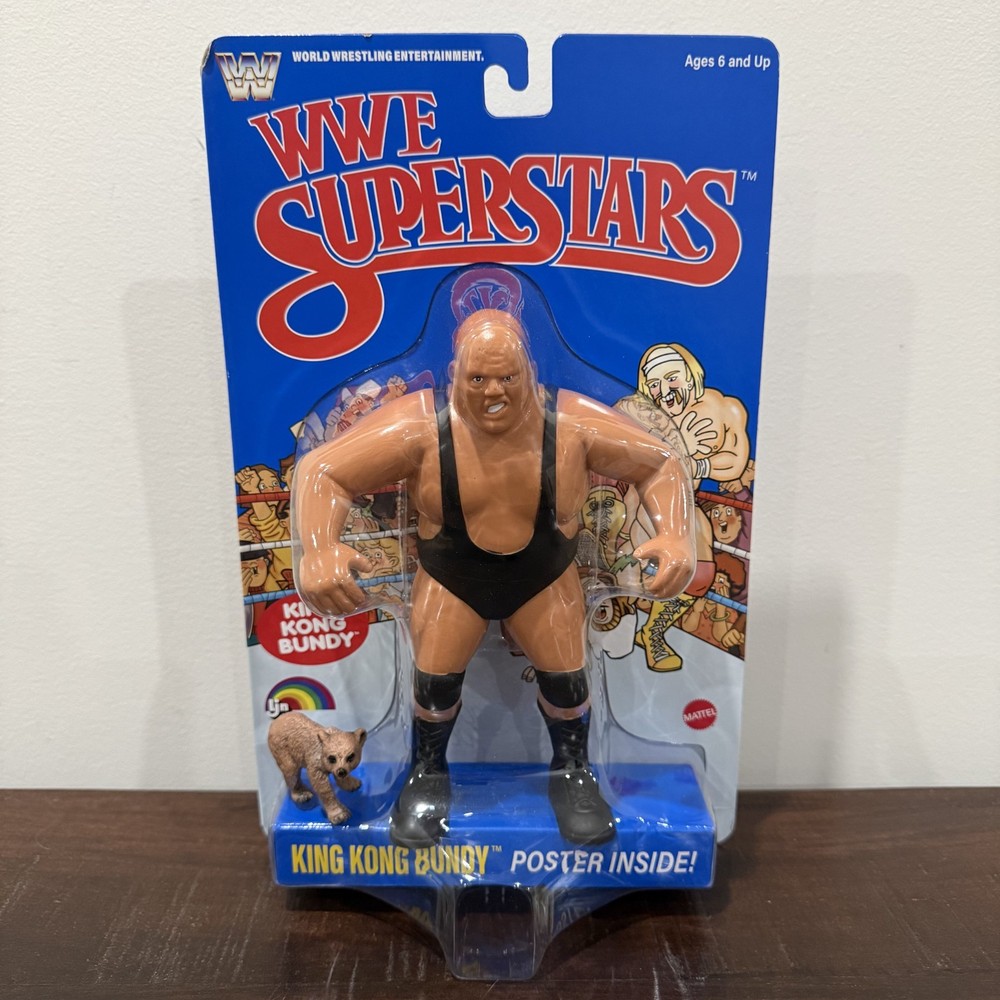 LJN WWE Superstars Series 2 Blue Card King Kong Bundy SEALED NEW