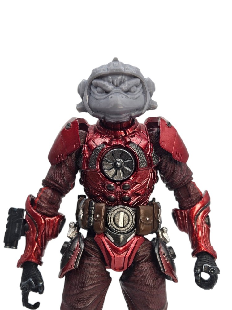 Custom 3d Printed Neo-turtle Headsculpt For Mythic Cosmic Legions or 1/12 Scale