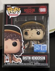 Battle Dustin Funko POP! w/ Protector Stranger Things season 5