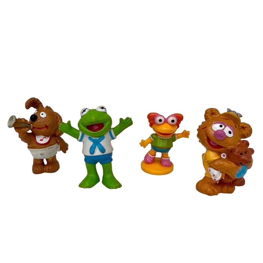 Muppet Babies Toy Set Kermit Fozzie Rowlf Skeeter 1980s Rare Portugal Decor