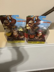 Jakks Pacific World Of Nintendo Donkey Kong And Diddy Kong 4” Figures Set of 2