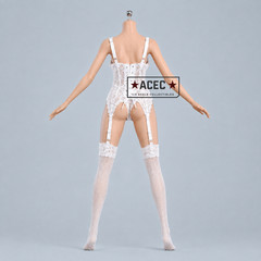 1/6 Lace Teddy Lingerie Garter Stockings Underwear For 12″ Phicen HotToys Figure