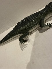 Alligator Crocodile Rubber Toy Figure 1976 Hong Kong