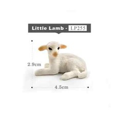 1pc Little Lamb Swan Rooster Chicken Sheep Animal Miniature Art Toy Figure Doll