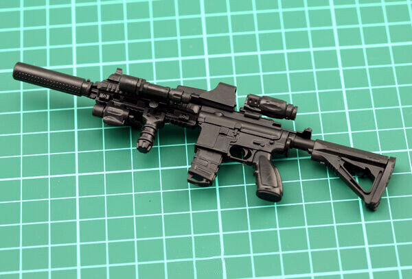 1:6 Scale Model Assembly Assault Rifle Gun 4D HK416 Fit For 12″ USA SELLER **
